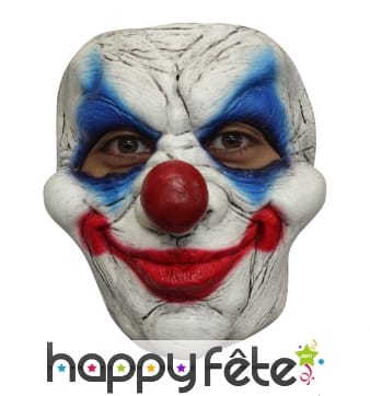 Masque de clown souriant et effrayant en latex