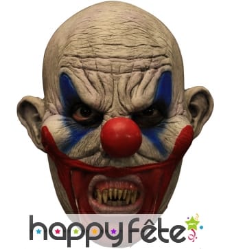 Masque de clown terrifiant aux dents pointues