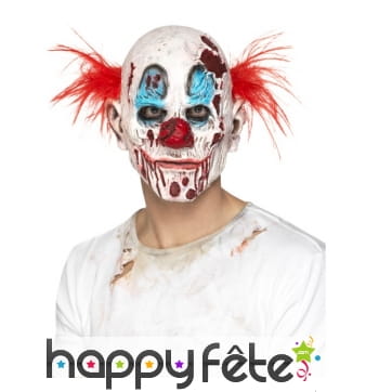 Masque de clown zombie en mousse de latex