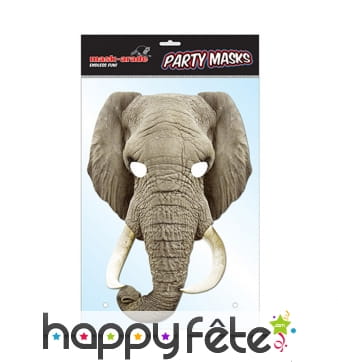 Masque du2019éléphant en carton