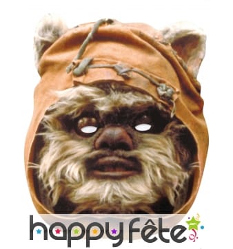 Masque d'Ewok en carton plat