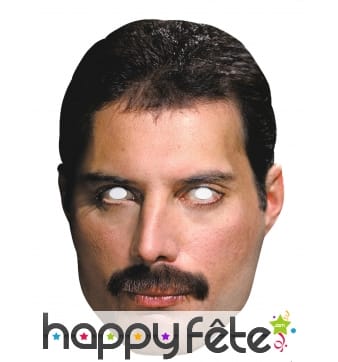 Masque de Freddie Mercury en carton