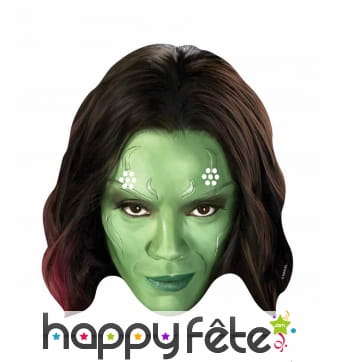 Masque de Gamora en carton