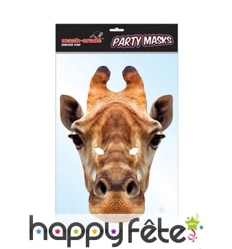 Masque de girafe en carton