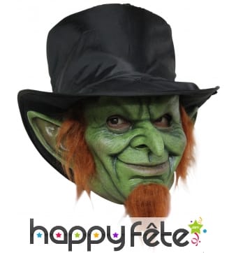 Masque de leprechaun maléfique intégral