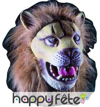 Masque de lion complet