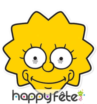 Masque de Lisa Simpson en carton