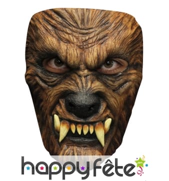 Masque de loup garou facial en latex