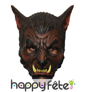 Masque de loup garou marron