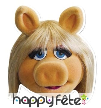 Masque de miss Piggy en carton