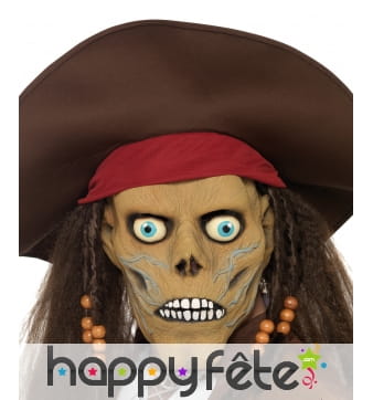 Masque de pirate zombie intégral