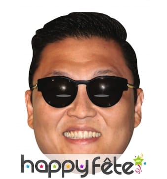 Masque de Psy en carton, Gangnam Style