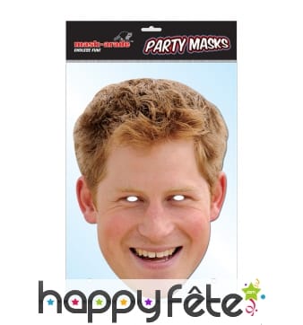 Masque du prince Harry, carton