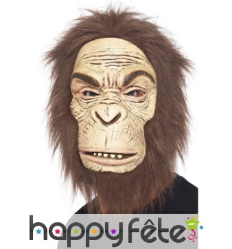 Masque de singe avec cheveux