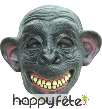 Masque de singe chimpanzé souriant