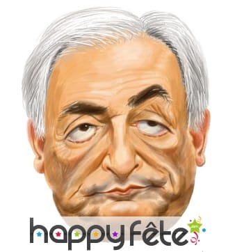 Masque dominique strauss-kahn caricature