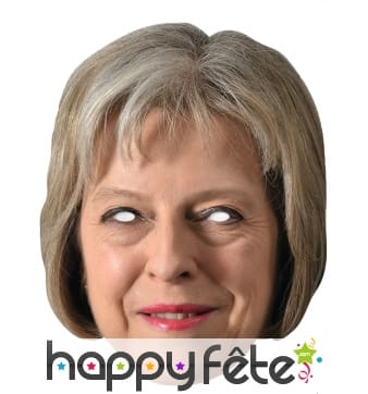 Masque de Theresa May en carton