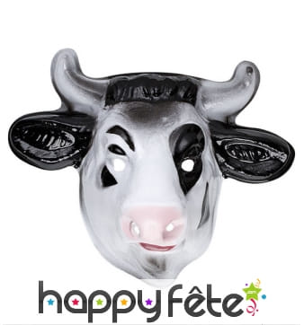 Masque de vache en plastique