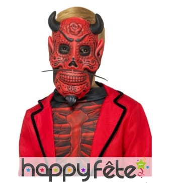 Masque enfant de diable du jour des morts