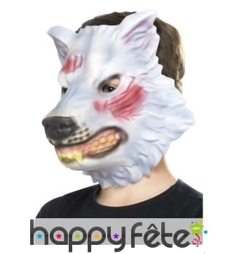 Masque facial de loup pour enfant