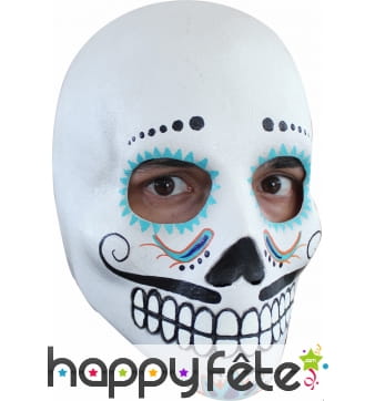 Masque facial Dia de los Muertos pour homme