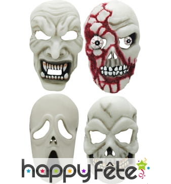 Masque facial phosphorescent halloween