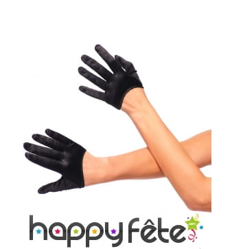 Mini gants noirs pour femme