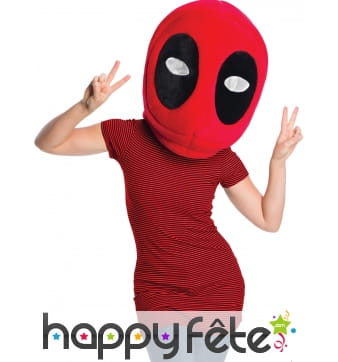 Masque grosse tête de Deadpool pour adulte