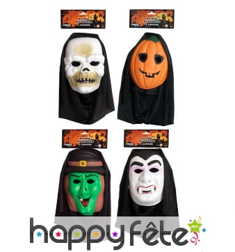 Masque Halloween avec capuche pour enfant