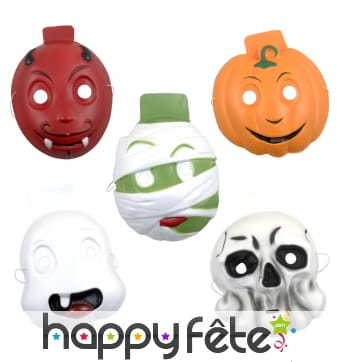 Masques Halloween rigolo en mousse, pour enfant