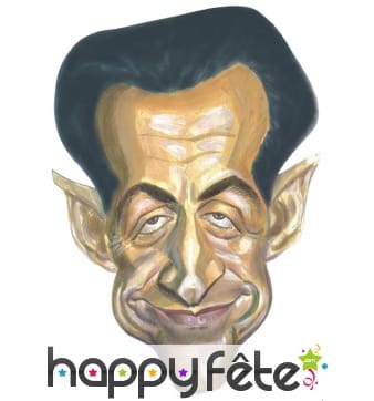 Masque nicolas sarkozy caricature