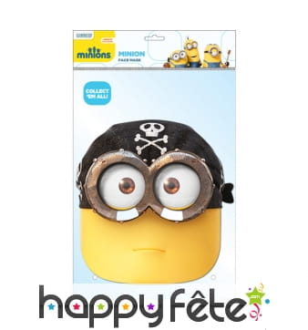 Masque plat de minion pirate