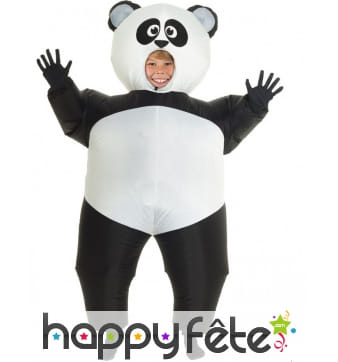 Morphsuit panda gonflable pour adulte