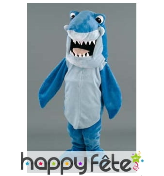 Mascotte requin bleu