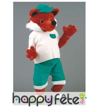 Mascotte renard habillé