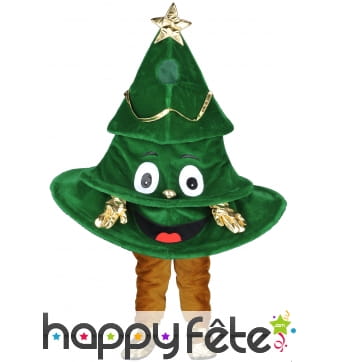 Mascotte sapin de noël vert