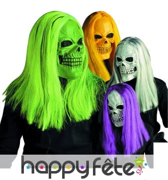 Masque skull fluo