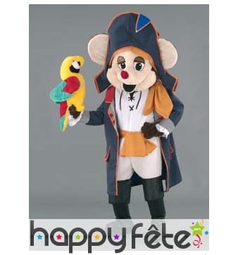 Mascotte souris pirate sans perroquet