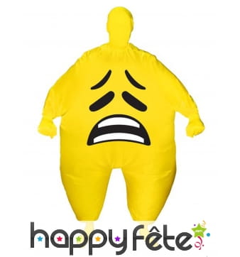 Morphsuit smiley triste gonflable pour adulte