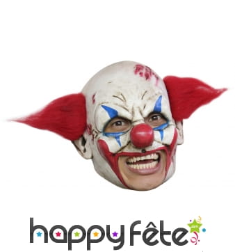 Masque terrifiant de clown, ouverture de bouche