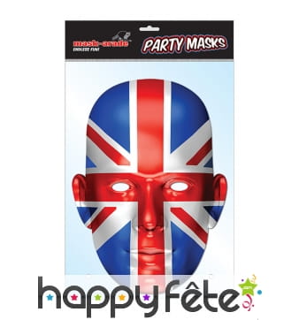 Masque union jack en carton