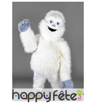 Mascotte yeti blanc