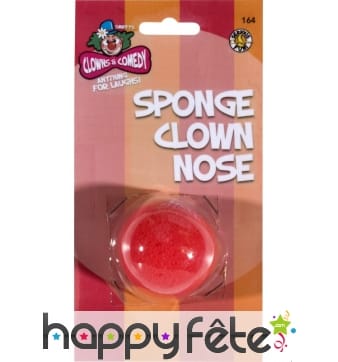 Nez clown rouge en mousse