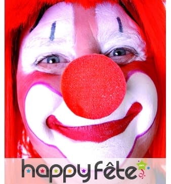 Nez de clown en mousse rouge