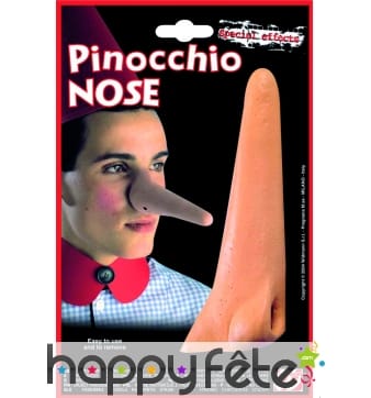 Nez de pinocchio adhésif