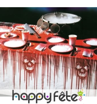 Nappe halloween sanglante de 2.7x1.35 m