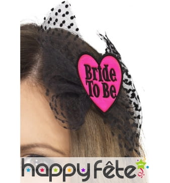 Noeud papillon cheveux bride to be