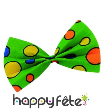 Noeud papillon vert de clown