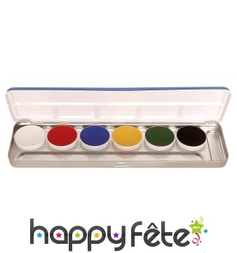 Palette aquacolor 6 teintes