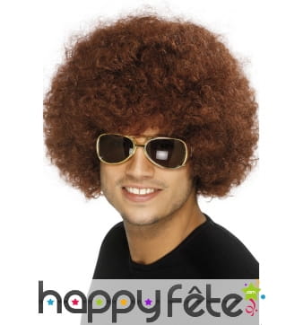 Perruque afro brune funky